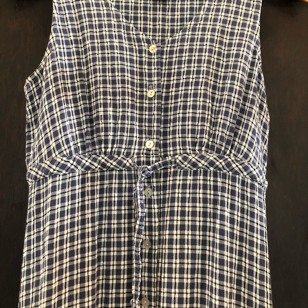 Vintage The Limited Picnic Plaid Midi dress